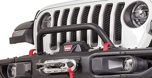 Warn 102355 Low Grill Guard Tube for 2018-2026 Wrangler JL and 2020-2026 Gladiator JT for Factory Steel Bumper