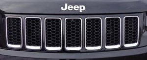 Mopar Overland & SRT8 Black Honeycomb Grill Inserts for 2014-2016 Grand Cherokee WK2
