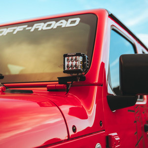 Rigid Industries JL A-Pillar Mount (Fits 2 D-Series, 2 D-SS, 2 SR-M or 2 Ignites) for Wrangler JL and Gladiator JT