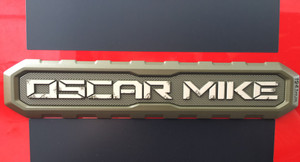 Mopar Oscar Mike Nameplate for Jeep Wrangler | JustForJeeps.com