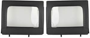 Mopar Rear Half Door Black Window Kit for 2007-2018 Wrangler JK