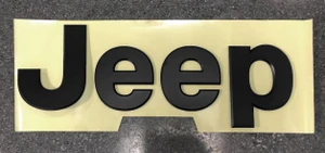 Mopar Satin Black "Jeep" Tailgate Badge for 2020-2026 Gladiator JT