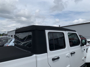 Mopar Premium Black Twill Soft Top with Tinted Window for 2020-2026 Gladiator JT