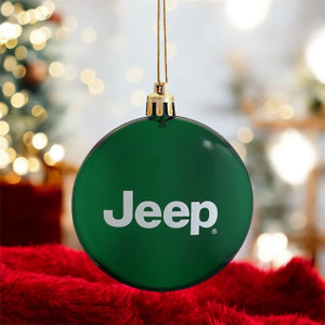 Jeep Flat Shatterproof Ornament - Single or 4-Pack