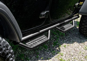 N-Fab Tubular Nerf Step RS System for 2018-2026 4 Door Wrangler JL