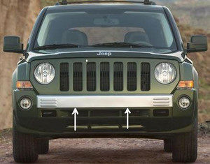 Mopar Paintable Front Bumper Molding for 2007-2010 Patriot MK