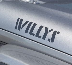 Mopar Willys Hood Decal for the 2018-2026 Wrangler JL and 2020-2026 Gladiator JT