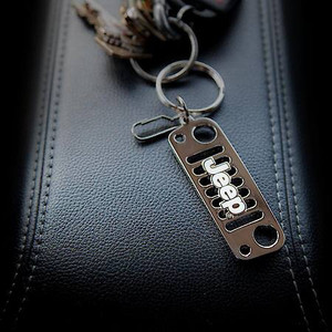 Jeep Grill Metallic Keychain