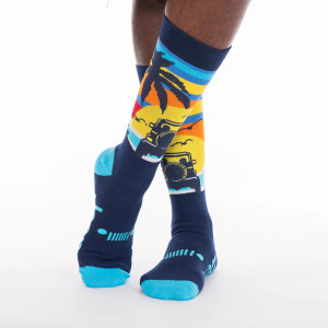 Jeep Beach Sunset Dress Socks