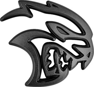 Mopar Grey and Black HellCat Badge
