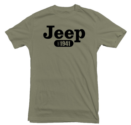 Jeep 1941 Military Green T-Shirt