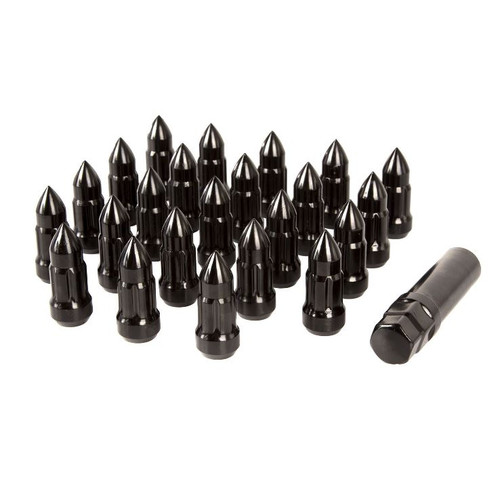 Rugged Ridge Bullet Style Black 23pc Lug Nuts 1/2x20 for 2007-2018 Wrangler JK