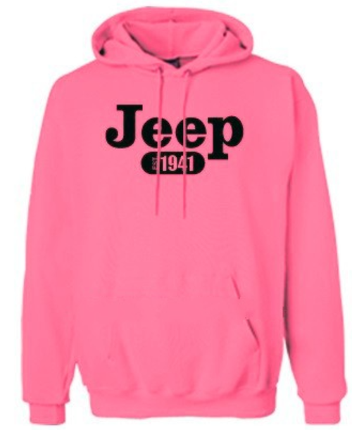 Jeep 1941 Pink Hoodie