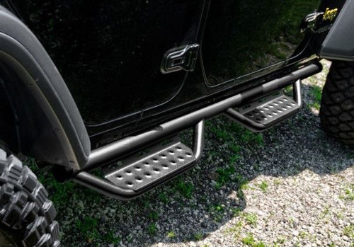 N-Fab Tubular Nerf Step RS System for 2018-2026 4 Door Wrangler JL