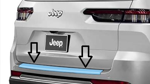 Mopar Rear Bumper Protector for the 2021-2026 Grand Cherokee L & 2022-2026 Grand Cherokee WL