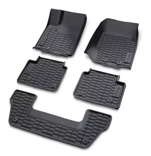 Mopar All-Weather Rubber Mats for 2021-2026 Grand Cherokee L & 2022-2026 Grand Cherokee WL
