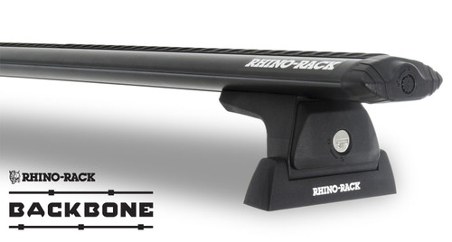 Rhino Rack Vortex RLT600 Black 2 Bar Backbone Roof Rack for 4 Door