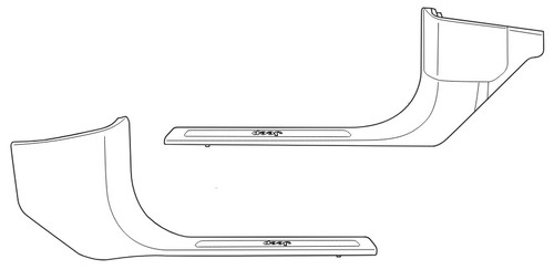 Mopar Door Sill Guards for 2021-2026 Grand Cherokee L & 2022-2026 Grand Cherokee WL