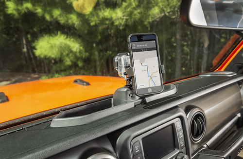 Rugged Ridge Dash Multi-Mount with Phone Holder for 2018-2023 Wrangler JL