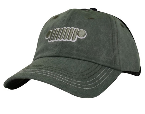 Jeep Grill Snap Back Green Hat