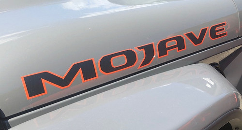 Mopar Orange and Black Mojave Hood Decal for the 2020-2026 Gladiator JT