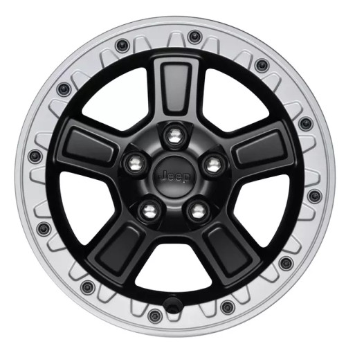 Mopar 17-inch "Lights Out Black" Bead Lock Wheel for 2007-2018 Wrangler JK & 2018-2026 Wrangler JL & 2020-2026 Gladiator JT