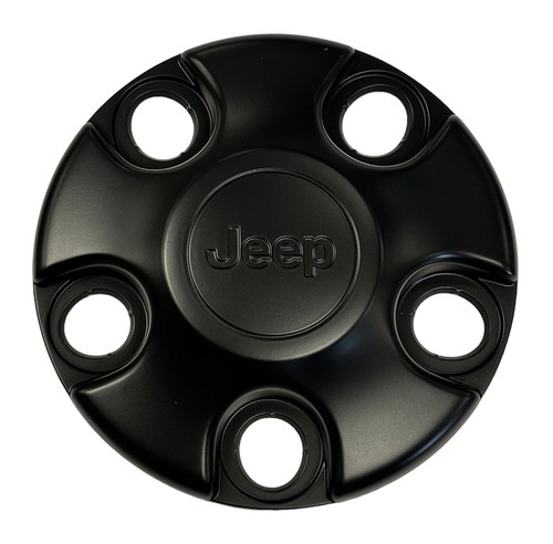 Mopar Black Steel Wheel Center Cap for 2018-2024 Wrangler JL & 2020-2024 Gladiator JT