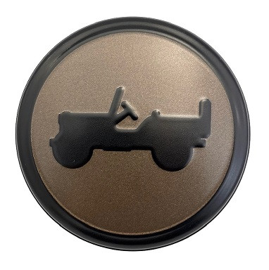 Mopar Bronze and Black Center Cap for 2018-2026 Wrangler JL