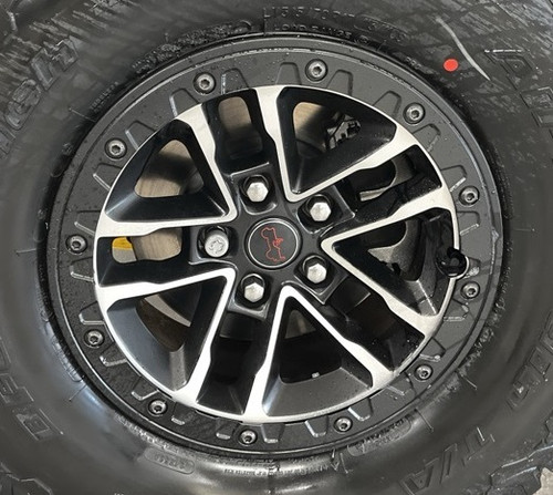 Mopar 17" Bead Lock Capable Wheel with a Machined Face and Satin Black Pockets for 2018-2026 Wrangler JL & 2020-2026 Gladiator JT