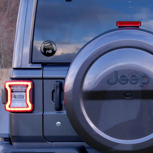 Mopar Jeep Silhouette Circle Graphic