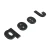 2014-2023 Jeep Cherokee KL altitude black Jeep hood badge - angled view of individual letters