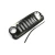 2007-2018 Jeep Wrangler JK satin black grille - front view with trim piece