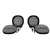 2018-2025 Jeep Wrangler JL and 2020-2025 Jeep Gladiator JT off-road LED light kit - front view of pair