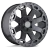 Black Rhino Warlord Matte Gunmetal Gray Wheel for 1999-2022 Jeep Grand Cherokee WJ/WK/WK2, 2007-2025 Jeep Wrangler JK/JL, 2020-2025 Jeep Gladiator JT