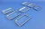 2014-2016 Jeep Grand Cherokee WK2 radiator grille trim ring kit - angled view of six trim rings