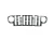 2020-2023 Jeep Gladiator JT and 2021-2023 Jeep Wrangler JL grill trim ring kit - rear view