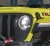 2018-2025 Jeep Wrangler JL and 2020-2025 Jeep Gladiator JT factory style LED headlights - on-vehicle lit view