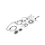 2019-2023 Jeep Cherokee KL trailer hitch wiring kit - full kit layout with harness and connectors