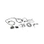 2019-2023 Jeep Cherokee KL trailer hitch wiring kit - wide view of complete wiring kit components