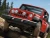 2007-2018 Jeep Wrangler JK bumper light bar - installed on red Wrangler front bumper