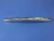 2008-2012 Jeep Liberty KK chrome bumper molding - straight front view