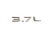 2002-2007 Jeep Liberty KJ 3.7L decal - straight-on front view
