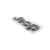 2005-2010 Jeep Grand Cherokee WK chrome jeep badge decal - angled front view