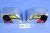2007-2018 Jeep Wrangler JK chrome mirror covers - pair shown on blue background