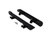 2018-2025 Jeep Wrangler JL factory style side steps - pair with hardware front angled view