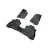 2020-2025 Jeep Gladiator JT slush floor mats - four-mat set overhead angled view