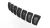 2019-2023 Jeep Cherokee KL black altitude grill - seven grille inserts angled view