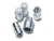 2002-2007 Jeep Liberty KJ and 1997-2018 Jeep Wrangler TJ/JK wheel locks - close-up of chrome lock nuts
