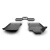 2017-2025 Jeep Compass MP slush mats - front and rear mats low angle view