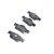 2011-2022 Jeep Grand Cherokee WK2 rear brake pads - four pads shown front view